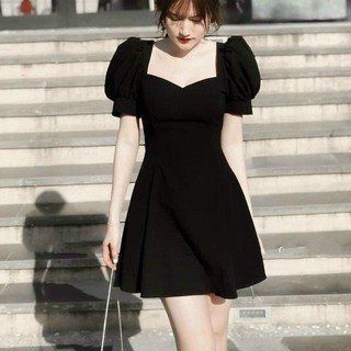 Đầm body 💕 FREESHIP 💕 Đầm xòe 2 vai bồng tay ngắn Cela Dress - DAM0047