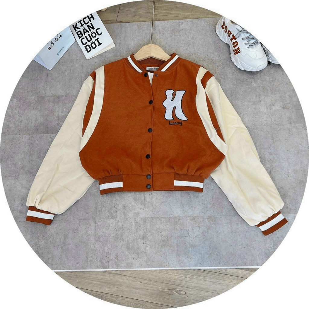 Áo Khoác Nữ Croptop Chất Da Lộn 2 Lớp Lót Dù Có Túi Trong Form Rộng Thời Trang Mới NEW UNISEX