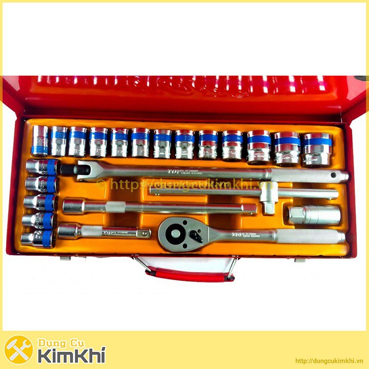 BỘ TUÝP 24 CHI TIẾT 1/2&quot; HỆ MÉT TOP KW-S424D-1