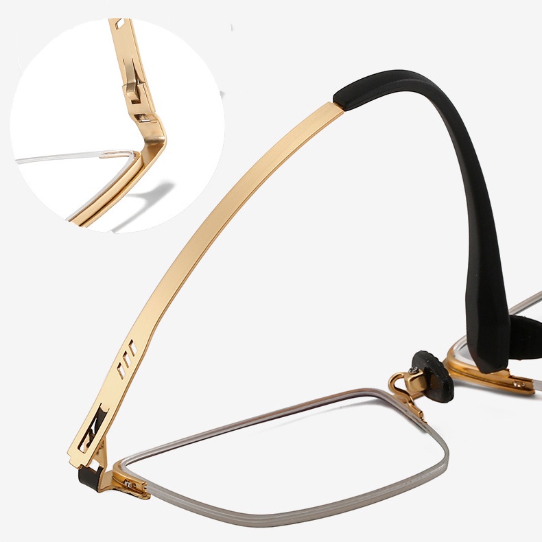 Gọng Kính Vuông Bằng Titan Siêu Nhẹ Thoải Mái Thay Thế Cho Nam Và Nữ PT089