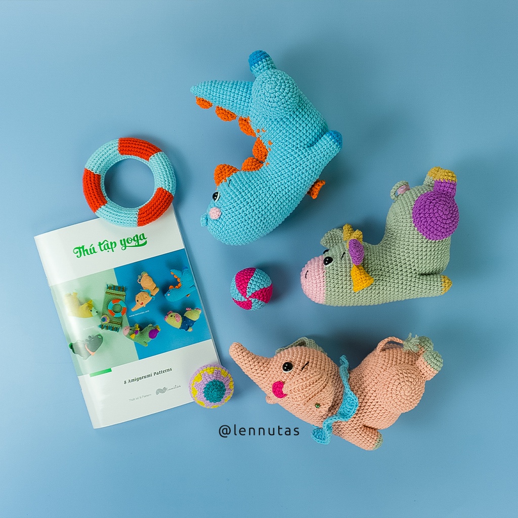 DIY, Công Thức, Bài Hướng Dẫn,Móc Thú Bông Nhồi Len