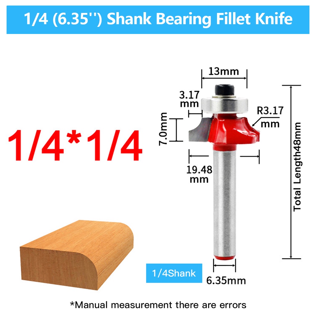 Set dụng cụ định tuyến mũi khoan EKEZ bằng cacbua vonfram sắc bén dạng tròn 6.35mm 1/4" cho đồ gỗ