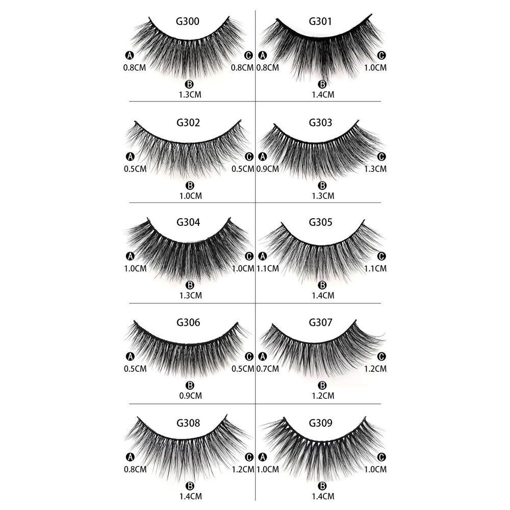 Set 3 Cặp Lông Mi Giả 3D Thời Trang Cho Nữ