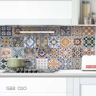 Decal Gạch Bông HS 010 - Set 30 ô 20x20cm - Decal dán tường Trang trí - Home Star