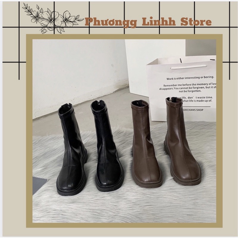 Boot nữ cổ ngắn (có ảnh thật shop chụp)
