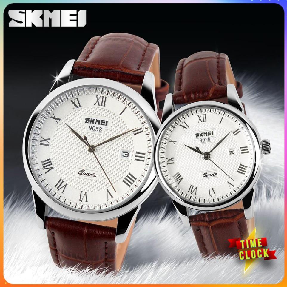 Đồng hồ nữ dây da SKMIE,Doanh nhân Đồng hồ thạch anh Thời trang mới Dây da không thấm nướC,BH 12 tháng