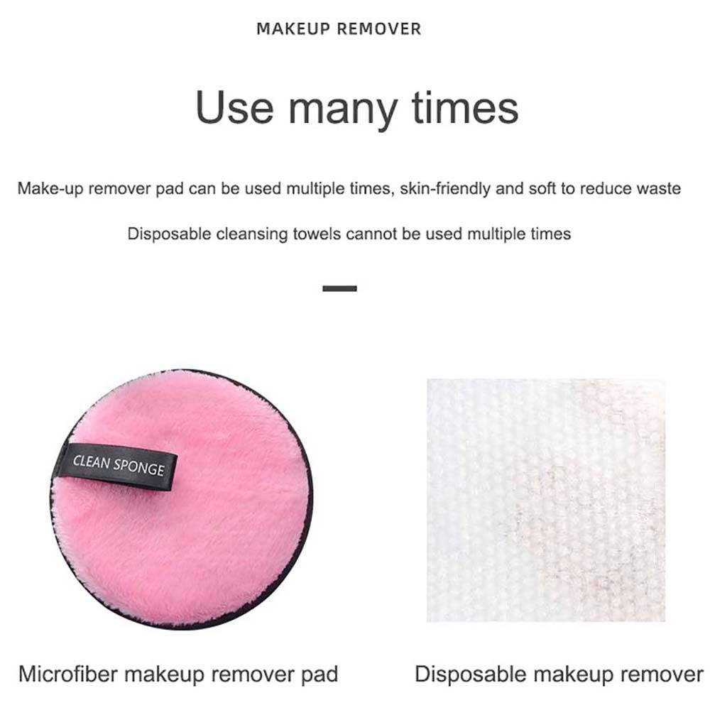 [Hàng mới về] Bông tẩy trang bằng cotton sợi nhỏ có thể giặt và tái sử dụng