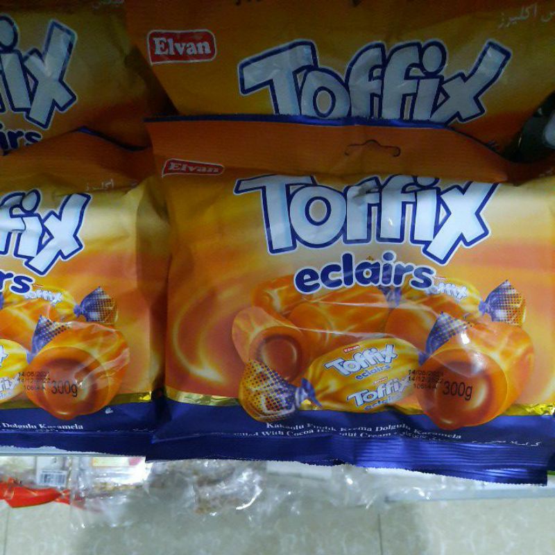 Kẹo Elvan Toffix eclairs gói 300g