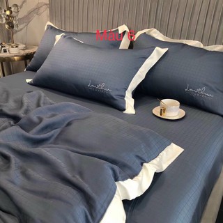 Bộ tencel 100s chăn ga gối 4 món