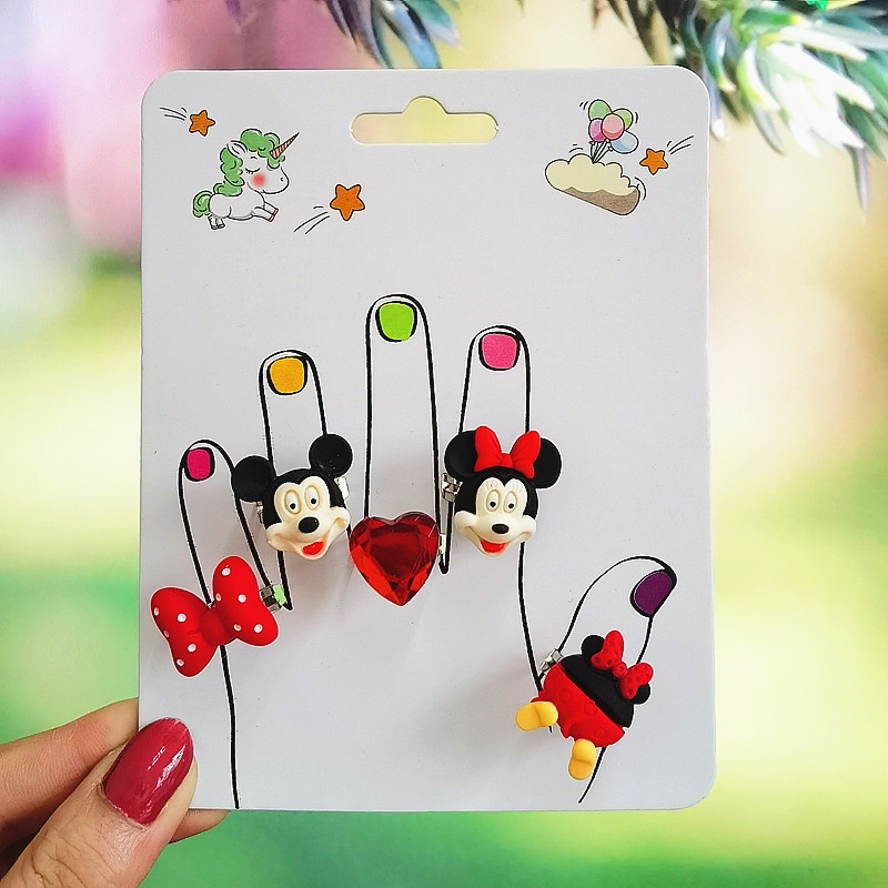 Set 5 Nhẫn Hoạt Hình Nàng Tiên Cá Cho Bé Gái