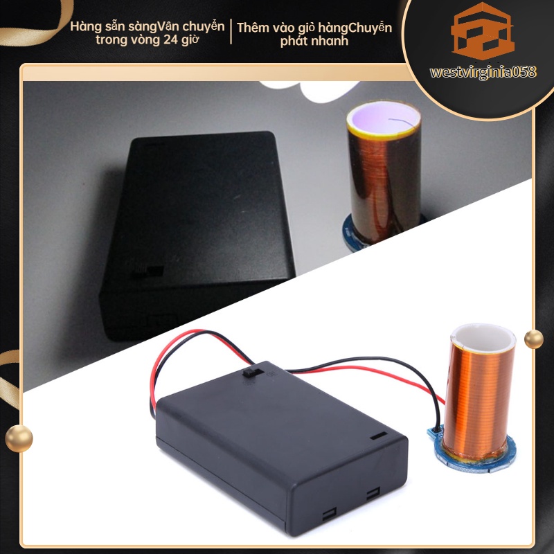 💯Hot Deals😁Mini Tesla Coil Battery Powered No Arc Remote Ignition Electronic DIY Kit💖Spot Express💖Westvirginia058