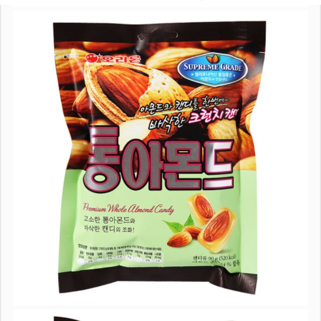 Kẹo hạnh nhân cao cấp Orion Hàn Quốc 90g