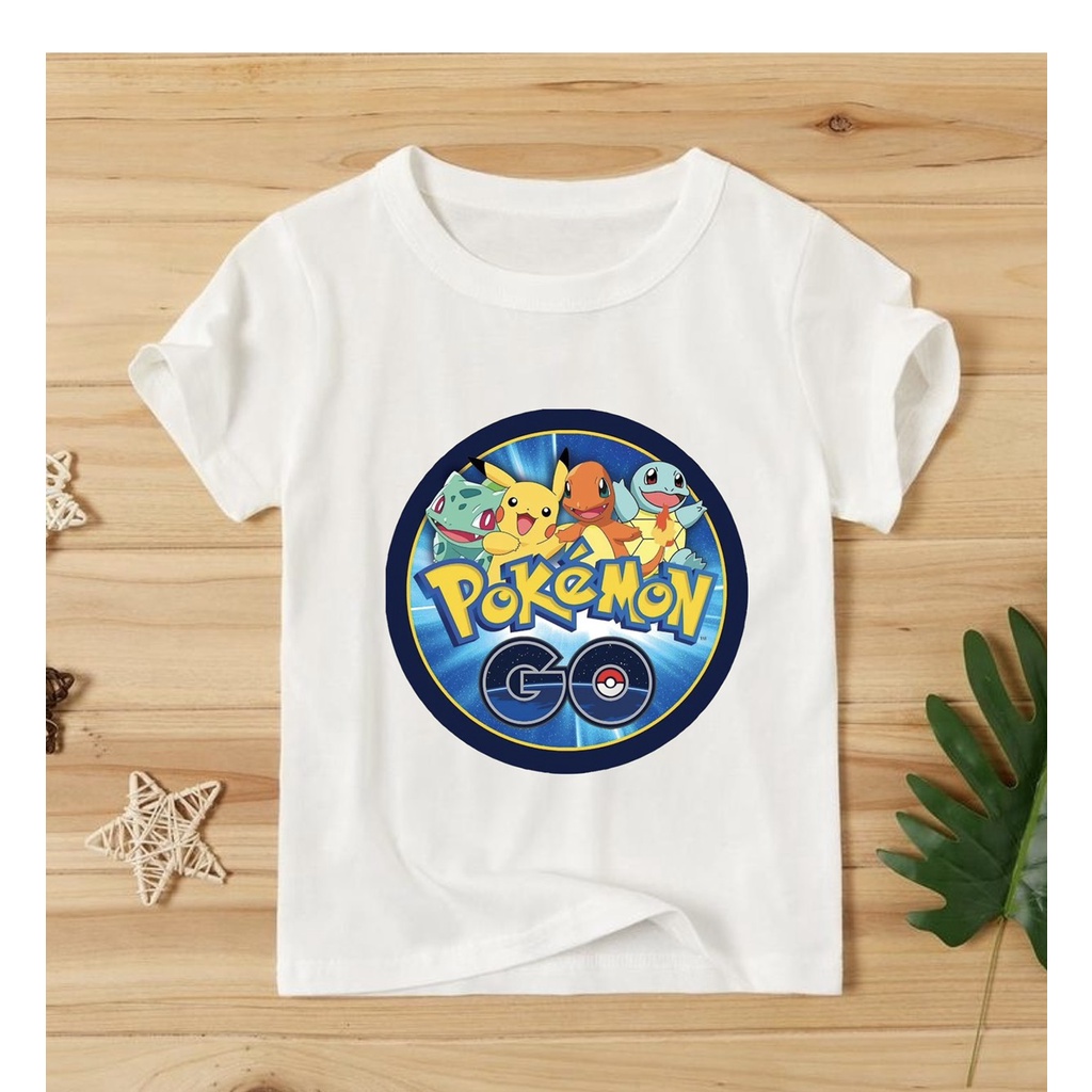 áo thun bé trai in hình pokemon dễ thương co giản 4 chiều1