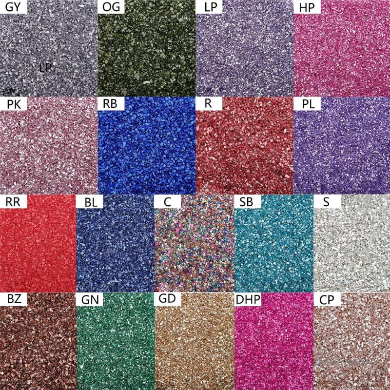 Túi đá thủy tinh lấp lánh hình dáng không đều dùng với keo resin trang trí móng tay nghệ thuật đồ trang sức
