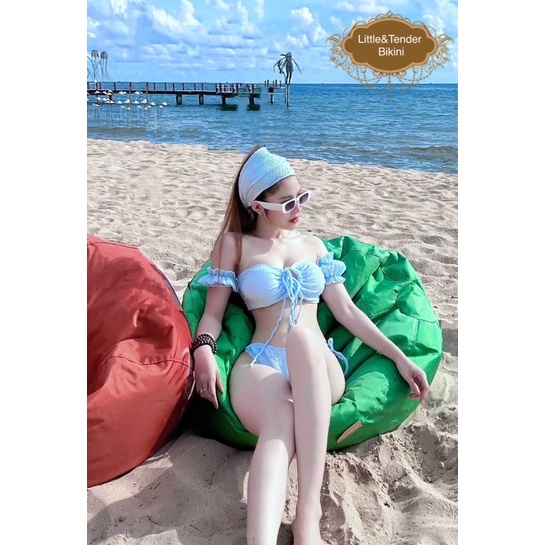 {ẢNH KHÁCH} Set 3 món bikini dập nhún đẹp xuất sắc