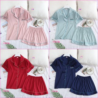 Pijama lụa cộc tay cao cấp y79