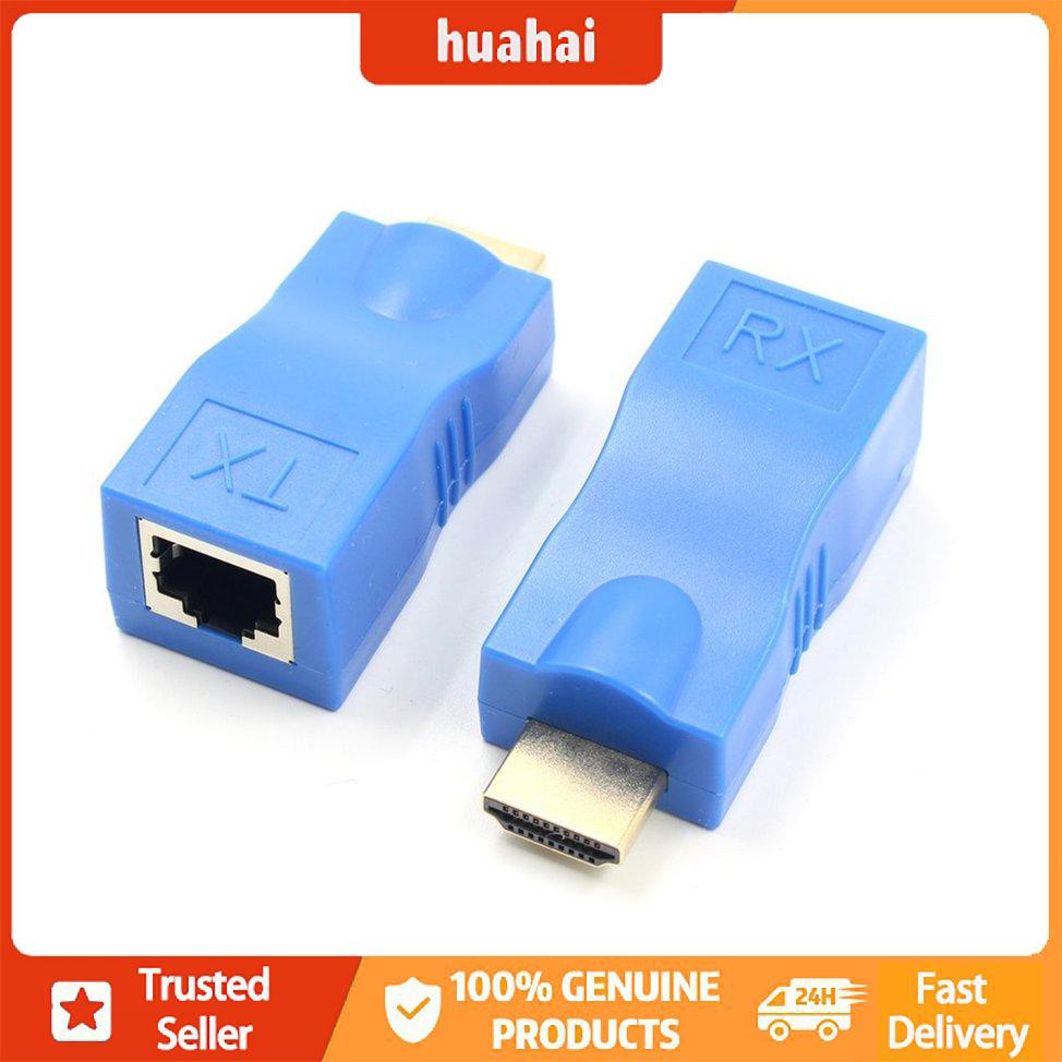 Bộ phát nối dài tương thích HDMI Bộ chuyển đổi TX / RX Bộ điều hợp Ethernet LAN không có HP