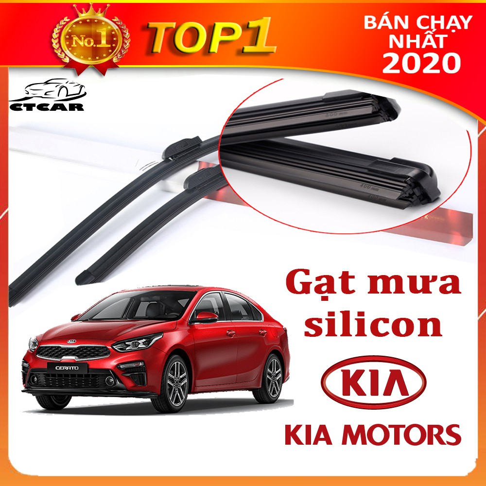 Gạt mưa silicon cho xe Kia loại gạt mưa cao cấp siêu bền,gạt mưa ô tô  siêu sạch bảo hành 12 tháng CTCar