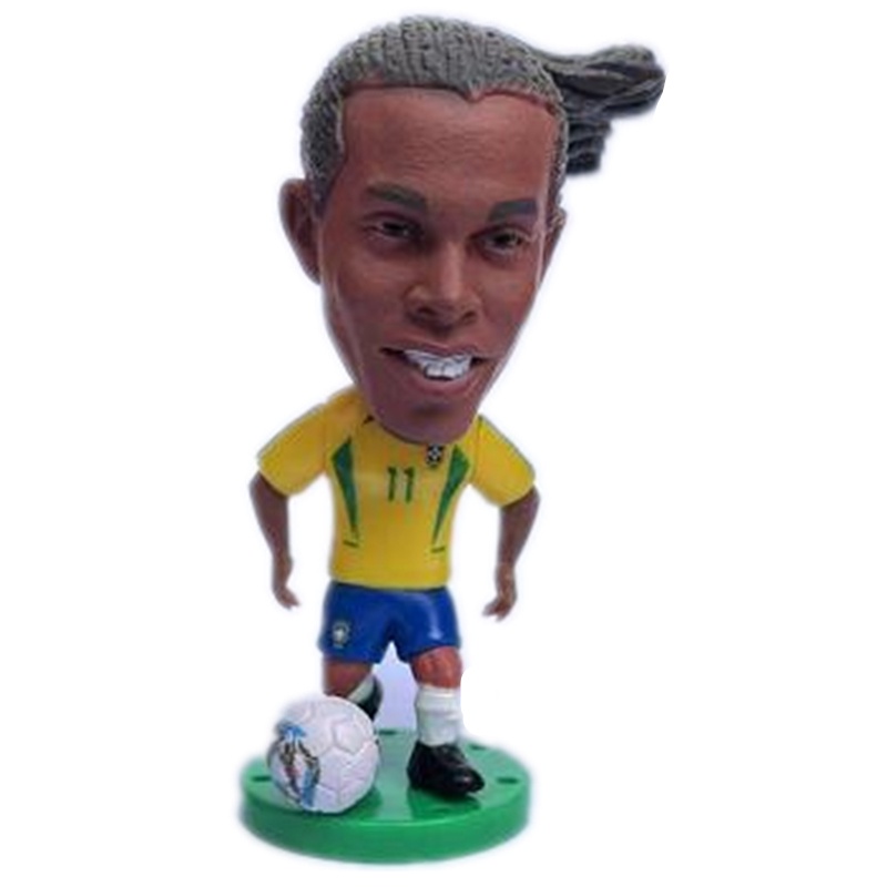 Mô Hình Cầu Thủ Bóng Đá Brazil Rivaldo Ronaldo Coutinho Cafu Neymar Jesus Alisson Carlos Pato Ronaldinho Cao 6.5cm