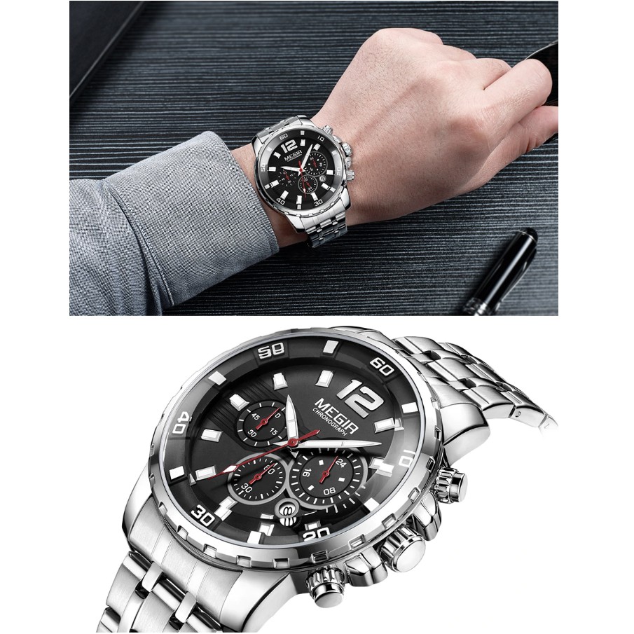 2022 NEW Đồng Hồ Nam MEGIR Dây Thép KT2068 Chính Hãng Bảo Hành 12 Tháng II Hàng Nhập HongKong | BigBuy360 - bigbuy360.vn