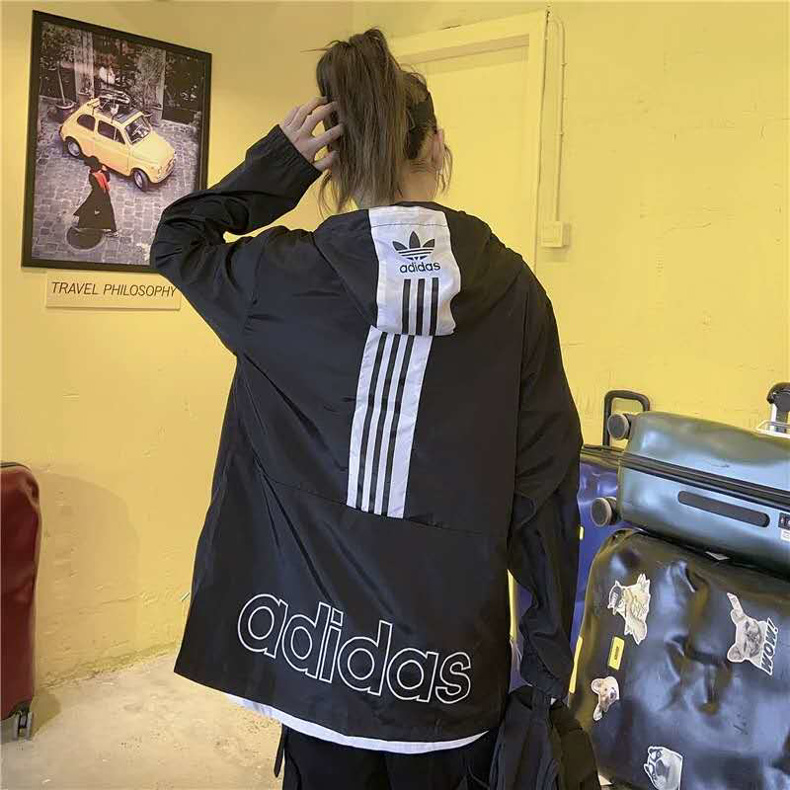 ADIDAS Áo Khoác Chống Nắng Thoáng Khí Có Mũ Trùm Tiện Lợi Dành Cho Nam Và Nữ | BigBuy360 - bigbuy360.vn