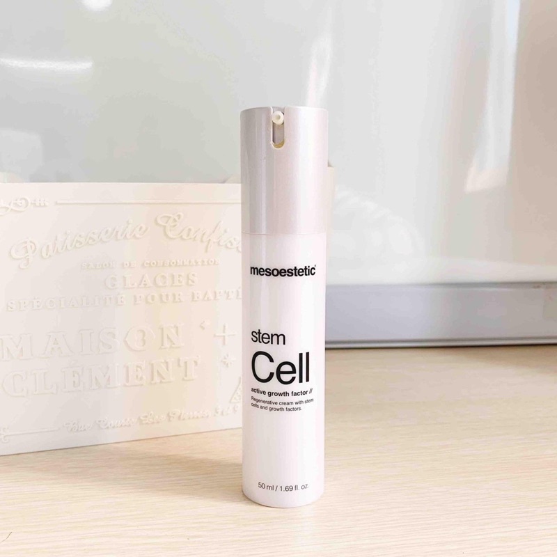 Kem làm đầy sẹo lõm và thu nhỏ lỗ chân lông phục hồi nâng cơ trẻ hoá da Mesoestetic stem cell active growth factor