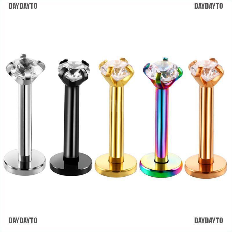 Khuyên Xỏ Sụn Tai / Môi / Cơ Thể Bằng Đá Zircon Helix Tragus 18G