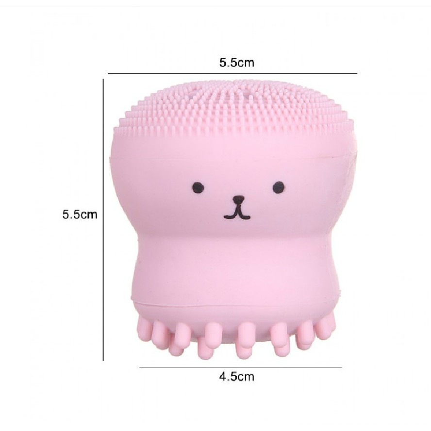 Cọ Rửa Mặt Tẩy Tế Bào Chết Bằng Silicon Mềm Hình Chú Bạch Tuộc Đáng Yêu | BigBuy360 - bigbuy360.vn