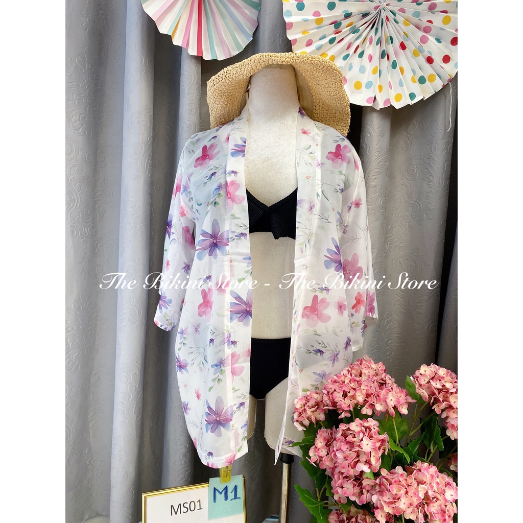 Kimono Áo Choàng Đi Biển Họa Tiết MS01