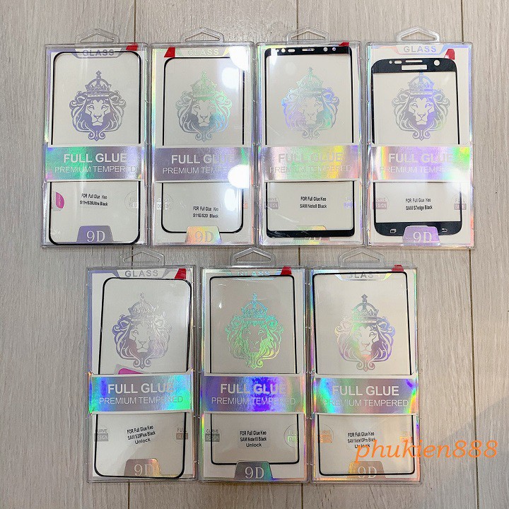 Kính Cường Lực Full màn Cong viền 9D dòng máy Samsung Note 10pro, note 10, s20 plus, s11+ , s20 utra, s11e, s20, s7 edge