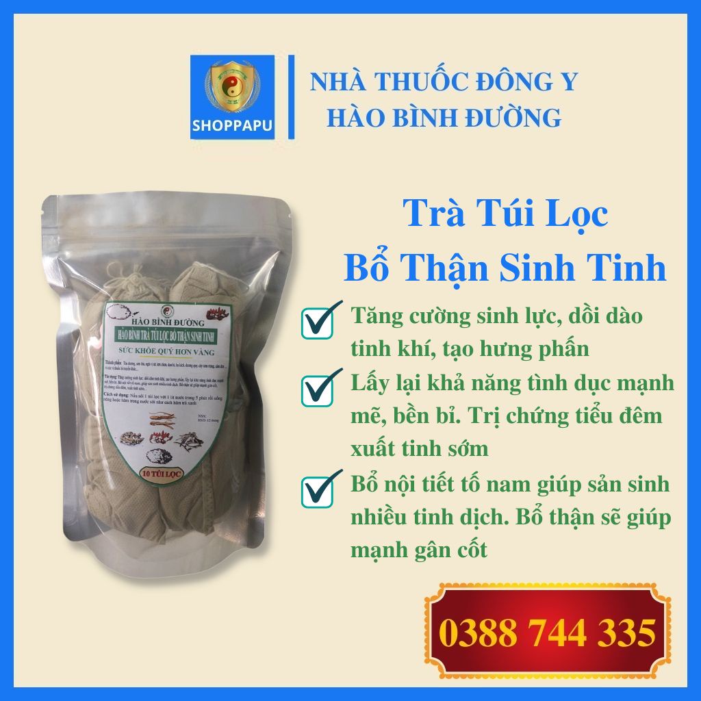 Thuốc Nam Gia Truyền Hào Bình Bổ Thận Sinh Tinh Tăng Cường Sinh Lực, Bền Bỉ, Mạnh Mẽ, Bồi Bổ Nội Tiết Tố