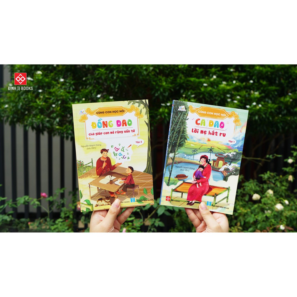 Sách - Bộ 3 cuốn đồng dao - thơ dành cho các bé học nói