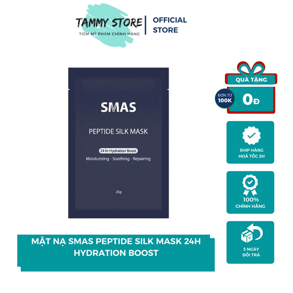 MẶT NẠ SMAS PEPTIDE SILK MASK 24H HYDRATION BOOST