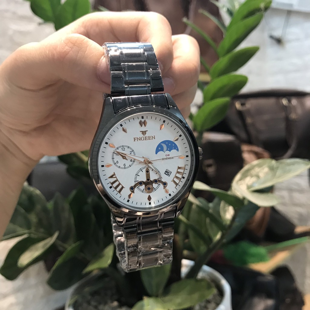 Đồng Hồ Nam FNGEEN Dây Thép Không Gỉ, Mặt Kính Tráng Sapphire Chống Xước, Chống nước, Chịu và Đập Cực Tốt | BigBuy360 - bigbuy360.vn