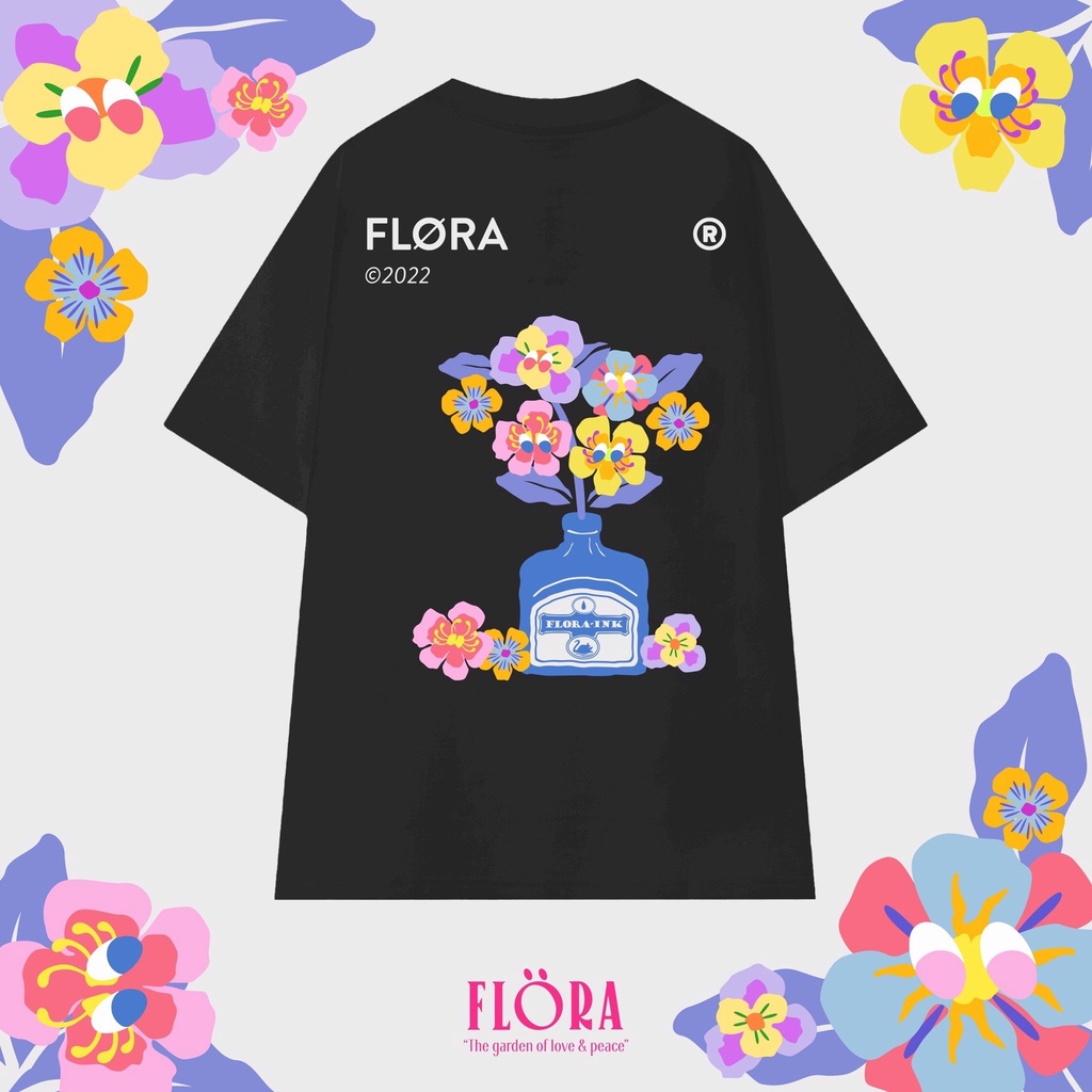 ÁO THUN FLORA-INK