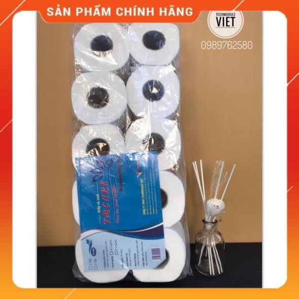 Giấy vệ sinh TMCARE có lõi 3 lớp mịn mã TMCR-3L -Giấy lụa, dai, mềm, mịn