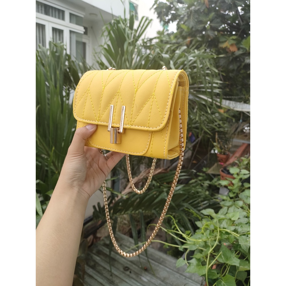 Túi mini khóa xoay túi xách nữ đeo vai đeo chéo phong cách hàn quốc 159k sale còn 99k KBUTMINI + ảnh thật