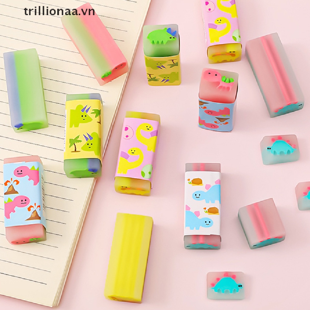 Set 2 Cục Tẩy 4B Hình Khủng Long Dễ Thương