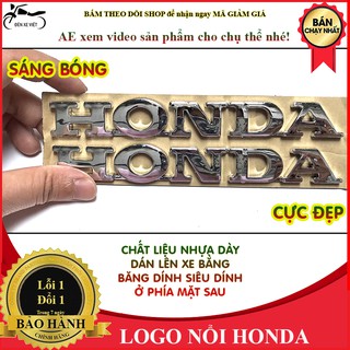 [CÓ VIDEO] LOGO NỔI CHỮ HONDA CỰC ĐẸP - SÁNG BÓNG - KEO CỰC DÍNH - MÀU TRẮNG và MÀU VÀNG TÙY CHỌN - ĐÈN XE VIỆT