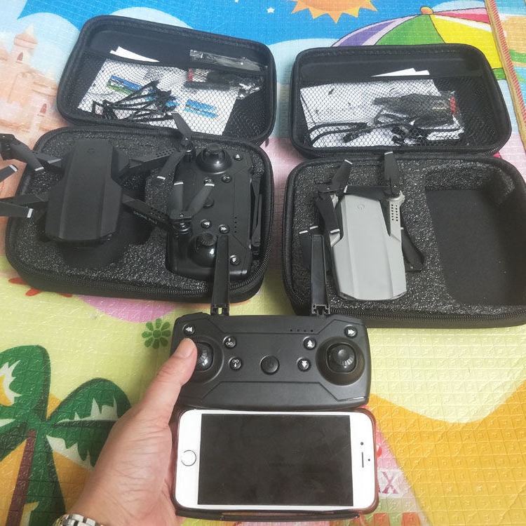 ✖♂Máy bay không người lái ống kính kép E99 Pro, quadcopter gấp, áp suất không khí cố định độ cao máy bay điều khiển từ x