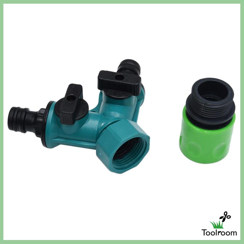 Bộ 2 Đầu Nối Vòi Nước Tưới Vườn Bằng Nhựa Tiện Dụng