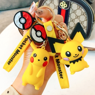 Móc Khóa Kim Loại Họa Tiết Hoạt Hình Pikachu Sán thumbnail