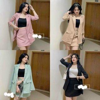 [CÓ VIDEO] Set Vest Chân Váy Công Sở Trắng Nhiều Màu