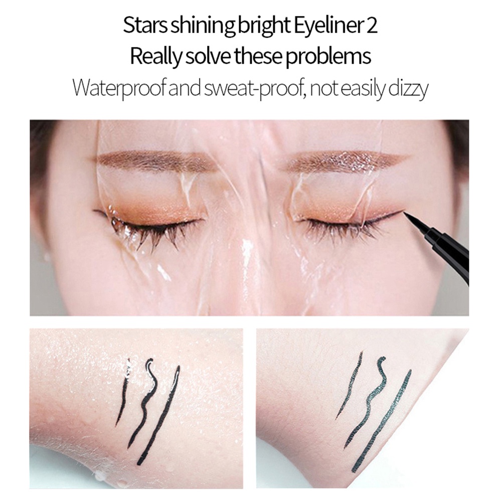 (Hàng Mới Về) Bút Kẻ Mắt Qic Dạng Lỏng Chống Thấm Nước Nhanh Khô Không Nhòe