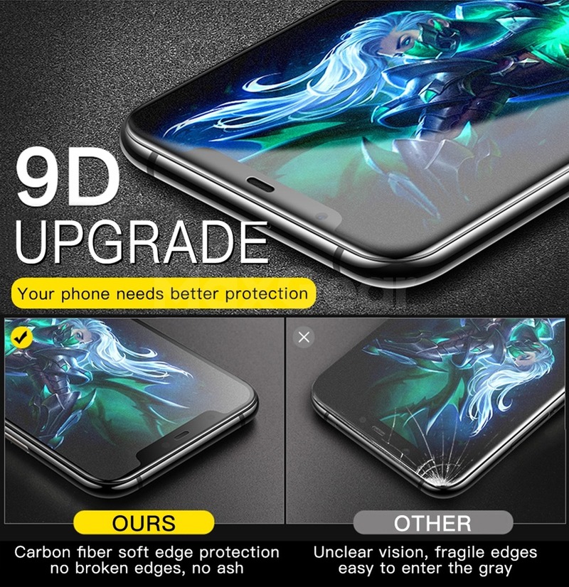 Kính cường lực chống bám vân tay cho iPhone 7 8 6 6S Plus XR XS X 11 12 13 Pro Max 12 Mini