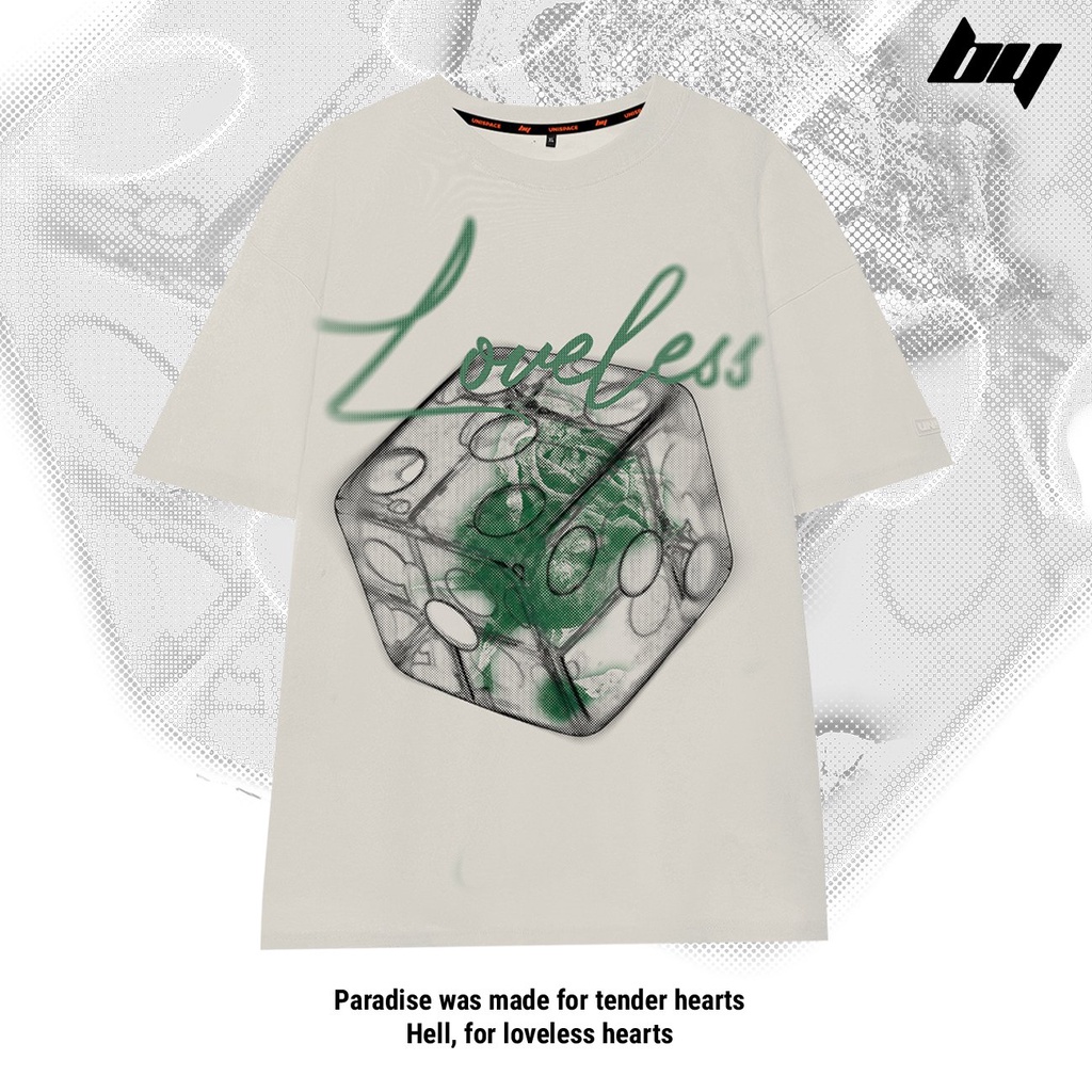 Áo thun tay lỡ local brand By Unispace unisex nam nữ form rộng cotton loveless