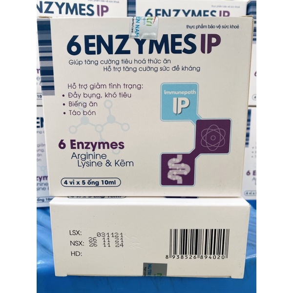 6 ENZYMES IP Giúp tiêu hoá thức ăn, tăng sức đề kháng.