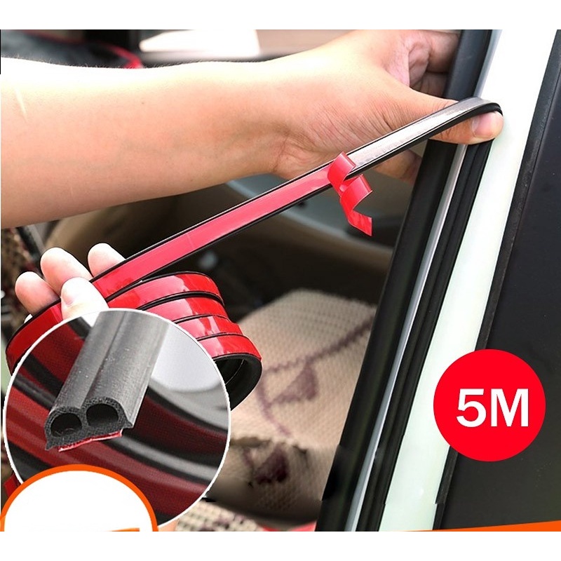 Dây Cao Su 5M Loại B Cách Âm Chống Thấm Nước Dán Cửa Xe Hơi