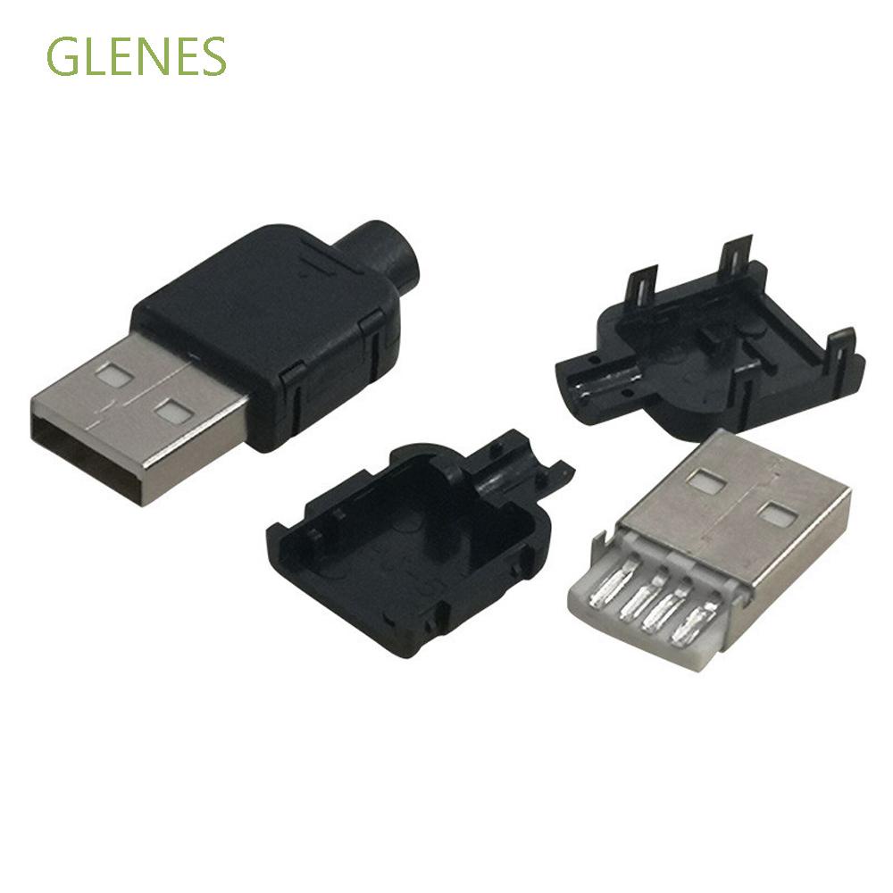 Đầu kết nối USB 2.0 loại A 4 Pin DIY màu đen | BigBuy360 - bigbuy360.vn