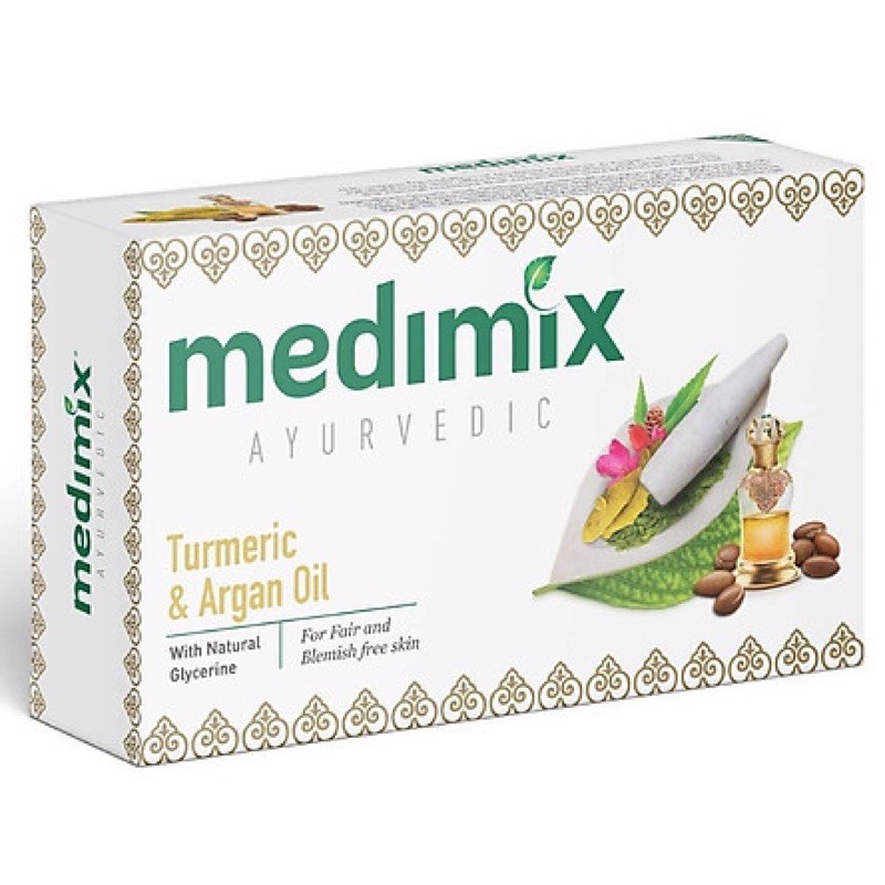 [ CHÍNH HÃNG ] BÁNH XÀ PHÒNG MEDIMIX NGHỆ & DẦU ARGAN SÁNG DA ẤN ĐỘ 125G | BigBuy360 - bigbuy360.vn